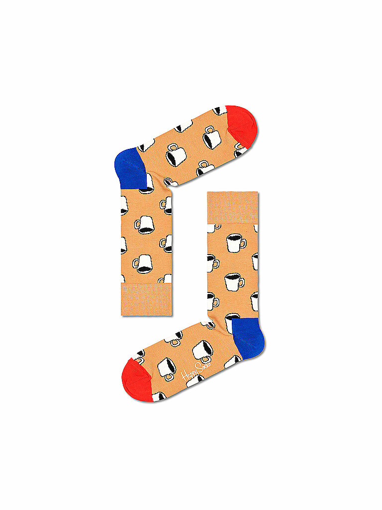 HAPPY SOCKS Herren Socken MY CUP OF TEA brown braun | 41-46